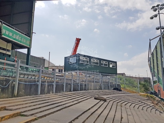 Plymouth Argyle Football Club Control Room - Uxbridge Containers case study